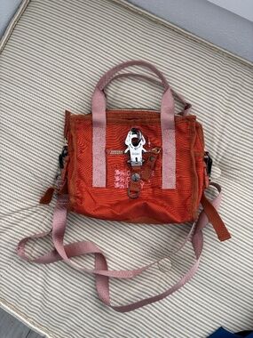 George Gina & Lucy 2 Tone Boxery Bag in Pumpskin Organge